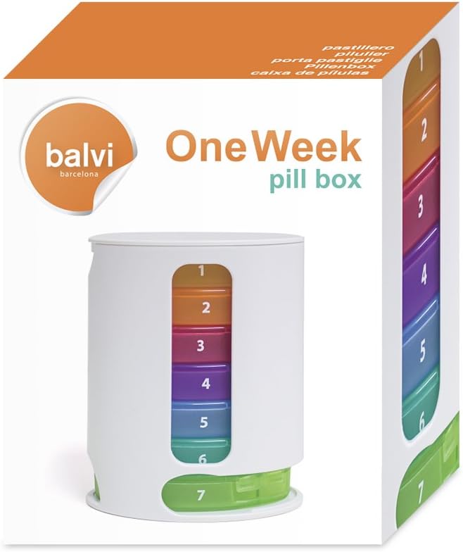 One Week Pill Box - Multicolor - by Balvi