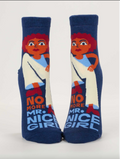 Mr. Nice Girl Ankle Socks Women's Socks by BlueQ