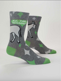 All Puns Intended Men's Socks BlueQ