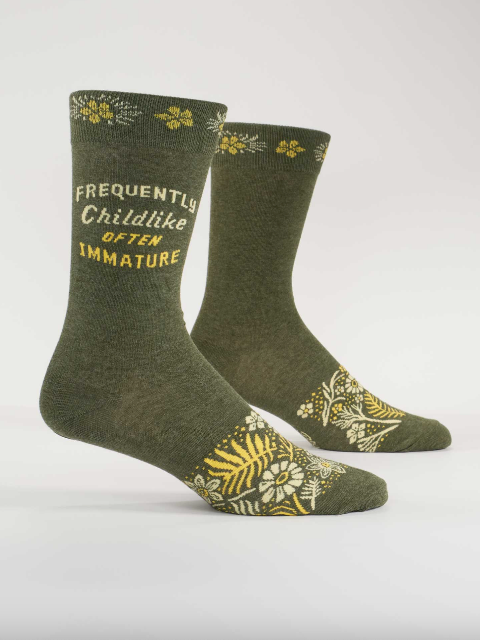 Childlike Quote Socks Men's Socks by BlueQ