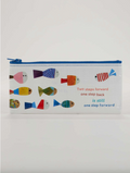 Two Steps Forward Pencil Case Funny Stationery by BlueQ