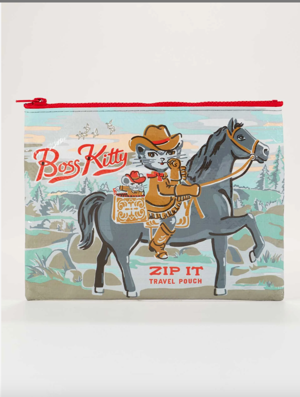 Boss Kitty Zipper Pouch Cat Quote Pouch by BlueQ