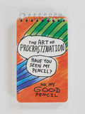 The Art Of Procrastination - Spiral Notebook by Blue Q